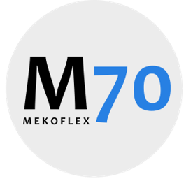 Vår/Höst M70 glaspartier logo | Mekoflex Uterum