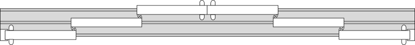 Schematisk bild av ett mötesparti ovanifrån.