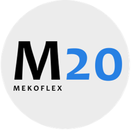 Panorama M20 glaspartier logo | Mekoflex Uterum